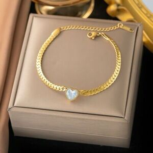Gold plated Elegant Gold Heart Bracelet